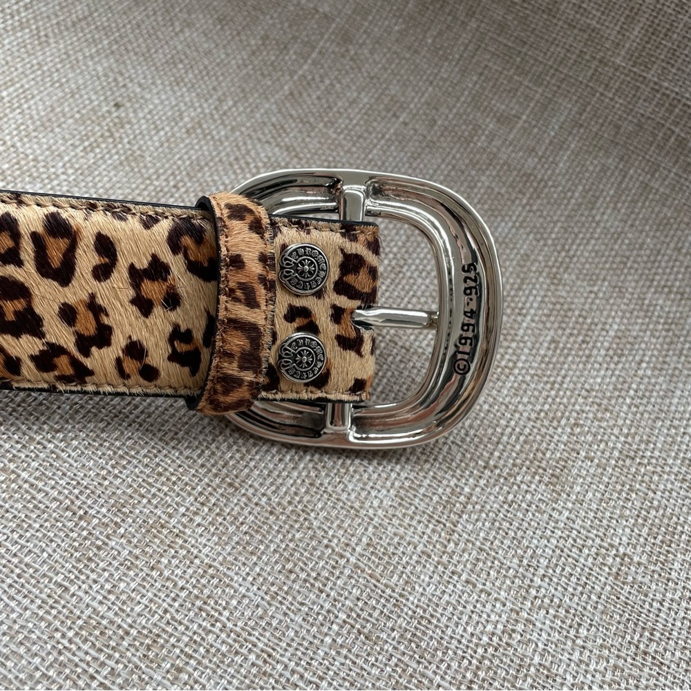 Chrome Hearts Leopard Haircalf Belt - Picture 5 of 9